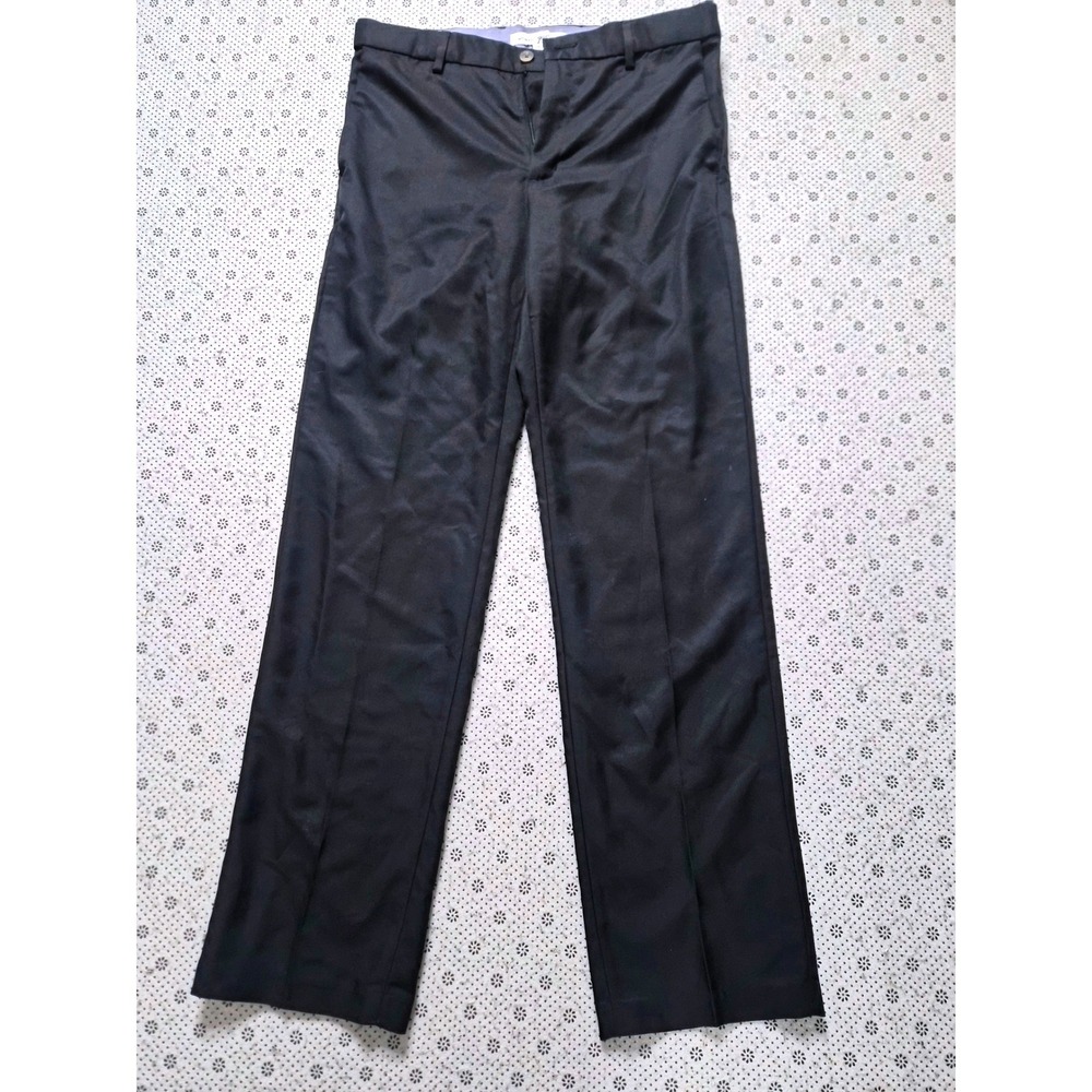 Amazon Essentials‎ Classic Fit Black Dress Pants Mens 33W x 34L Flat Front